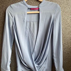 Pookie and Sebastian Blue Open Blouse